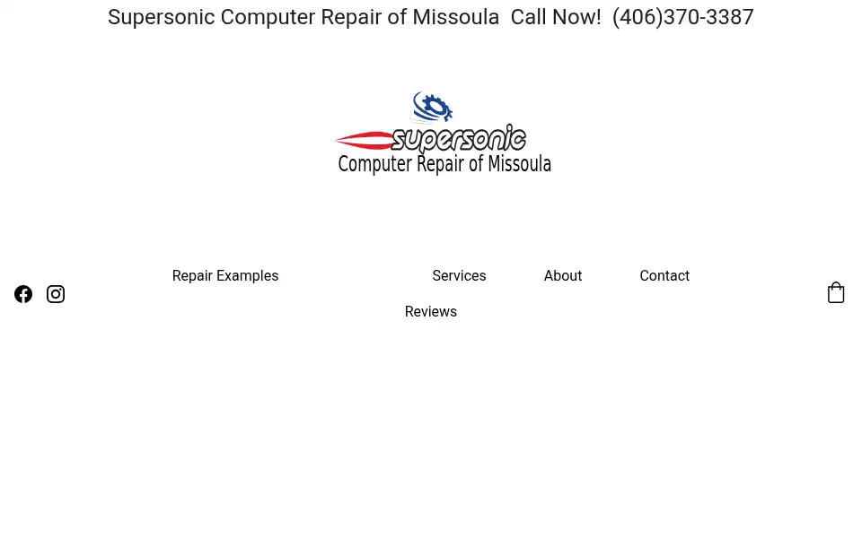Screenshot of supersoniccomputermissoula.com