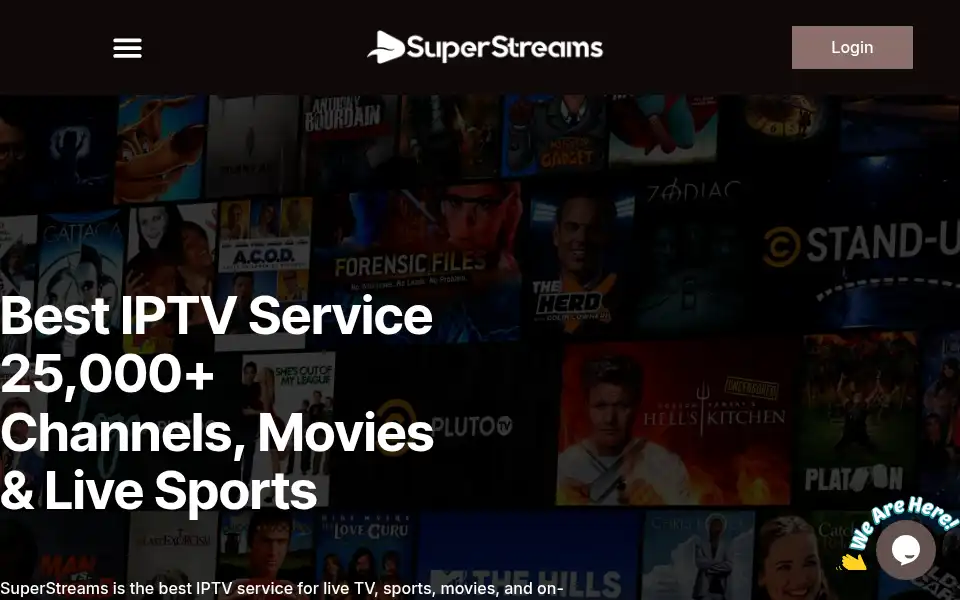 Screenshot of superstreams.net