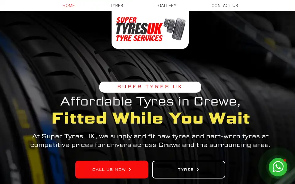 Screenshot of supertyresuk.com