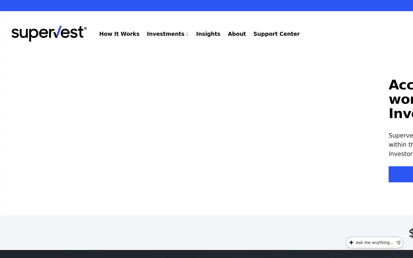Screenshot of supervest.com