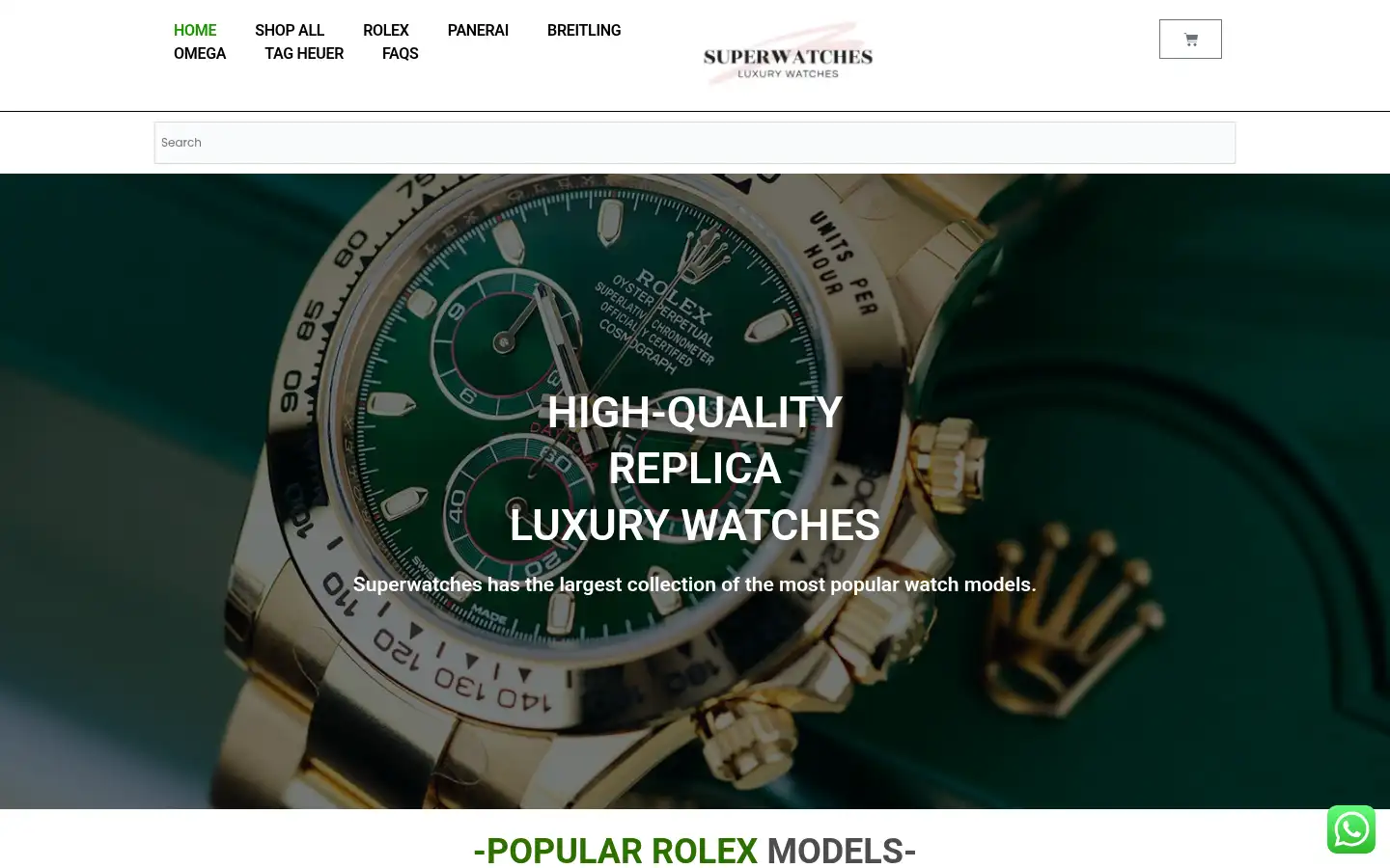 Screenshot of superwatches.store