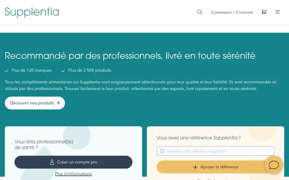 Screenshot of supplentia.com