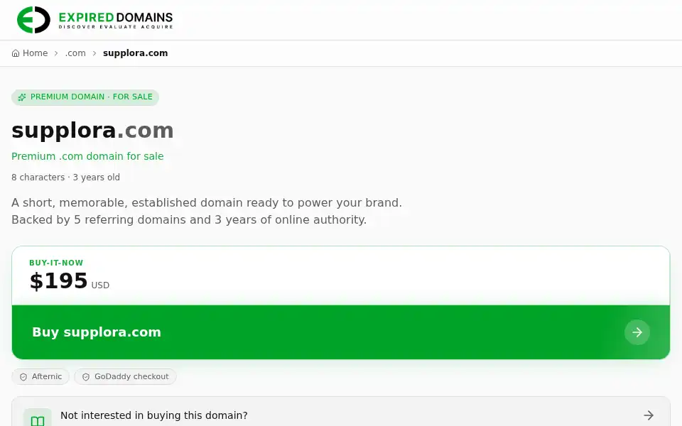 Screenshot of supplora.com