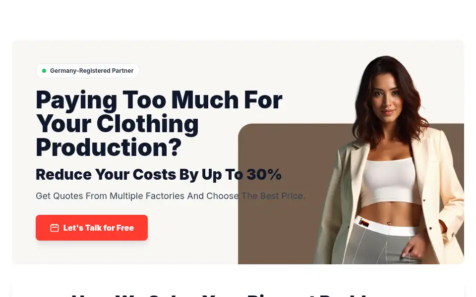 Screenshot of supplycloth.com