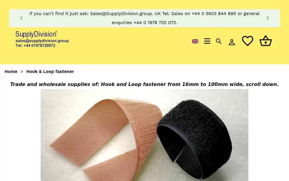 Screenshot of supplydivision.com