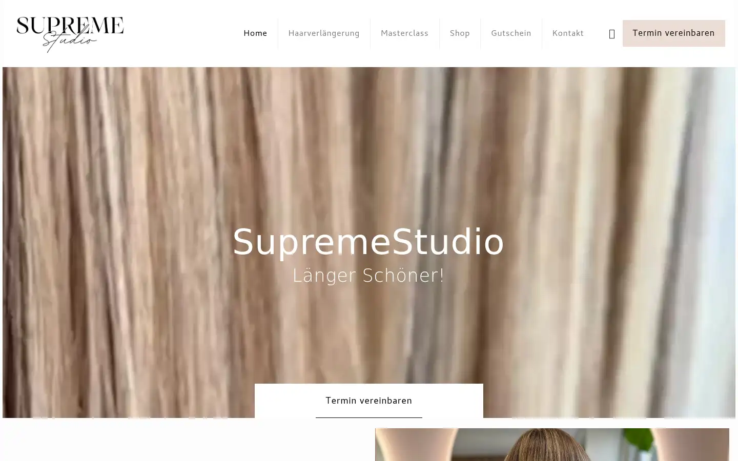 Screenshot of supremebeauty.de
