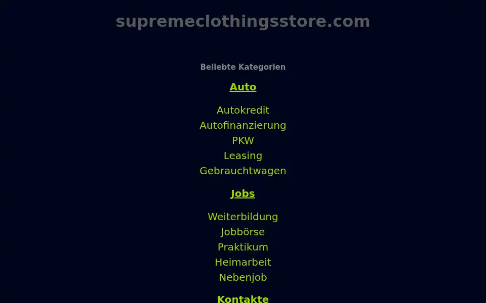 Screenshot of supremeclothingsstore.com