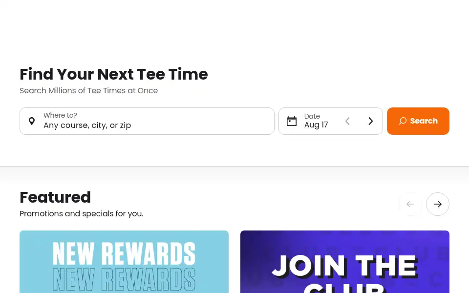 Screenshot of supremegolf.com
