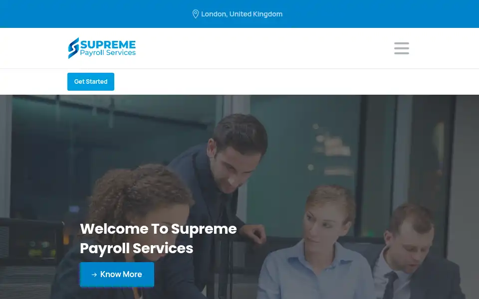 Screenshot of supremepayrollservicesltd.co.uk