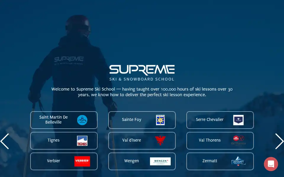 Screenshot of supremeski.com