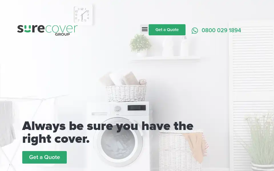 Screenshot of surecovergroup.co.uk