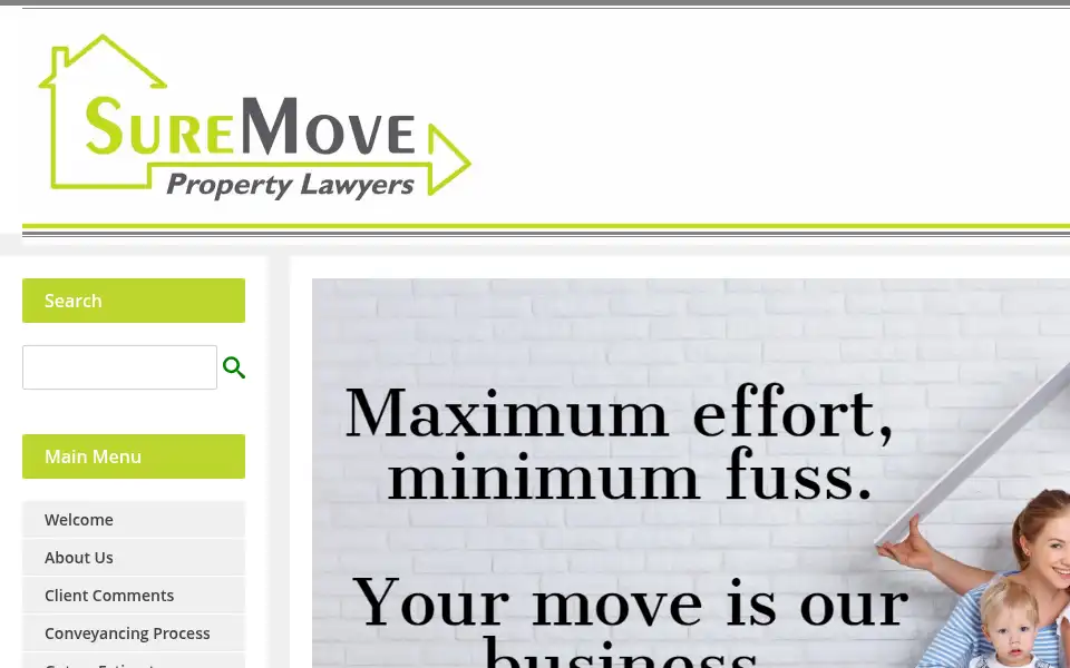 Screenshot of suremove.uk.com