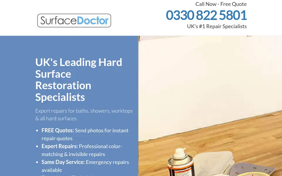 Screenshot of surface-doctor.com