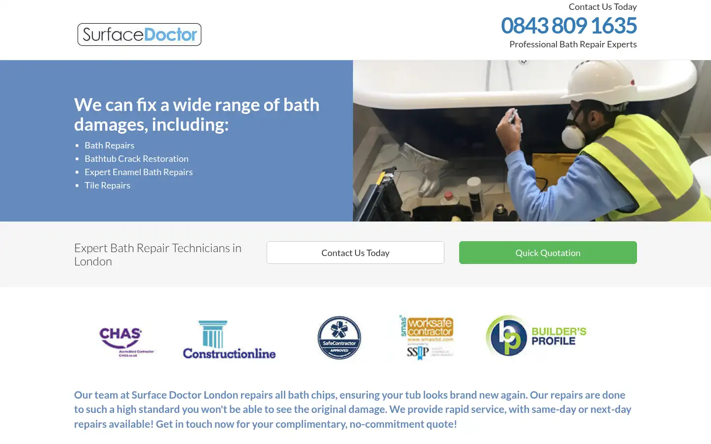 Screenshot of surfacedoctor.co.uk