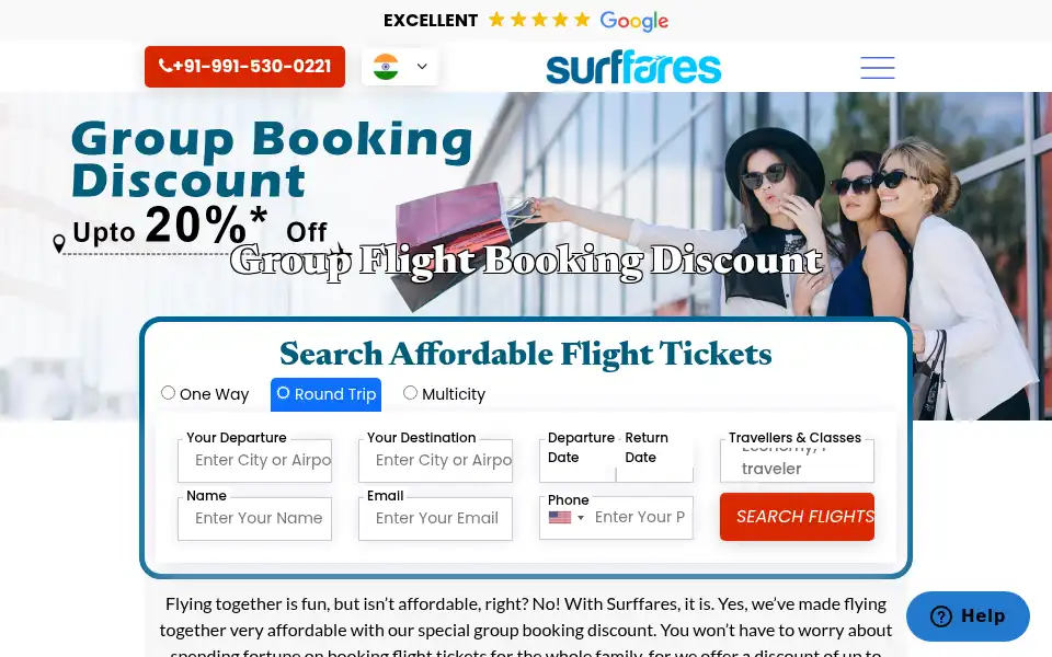 Screenshot of surffares.com