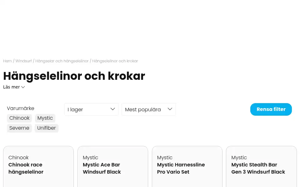 Screenshot of surfspot.se