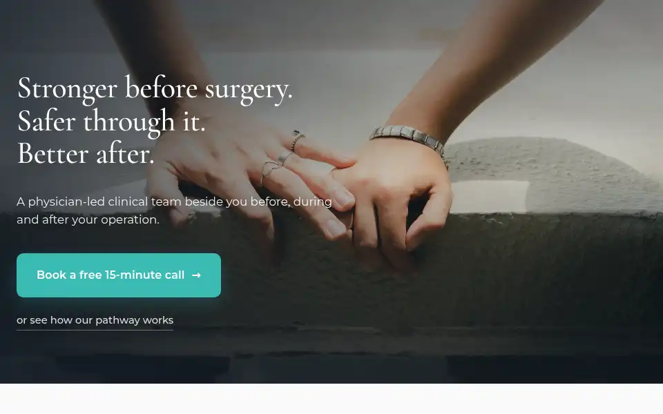 Screenshot of surgicalrecoverylondon.com