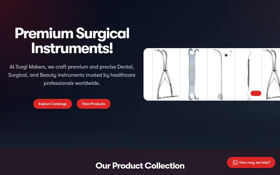 Screenshot of surgimakers.com