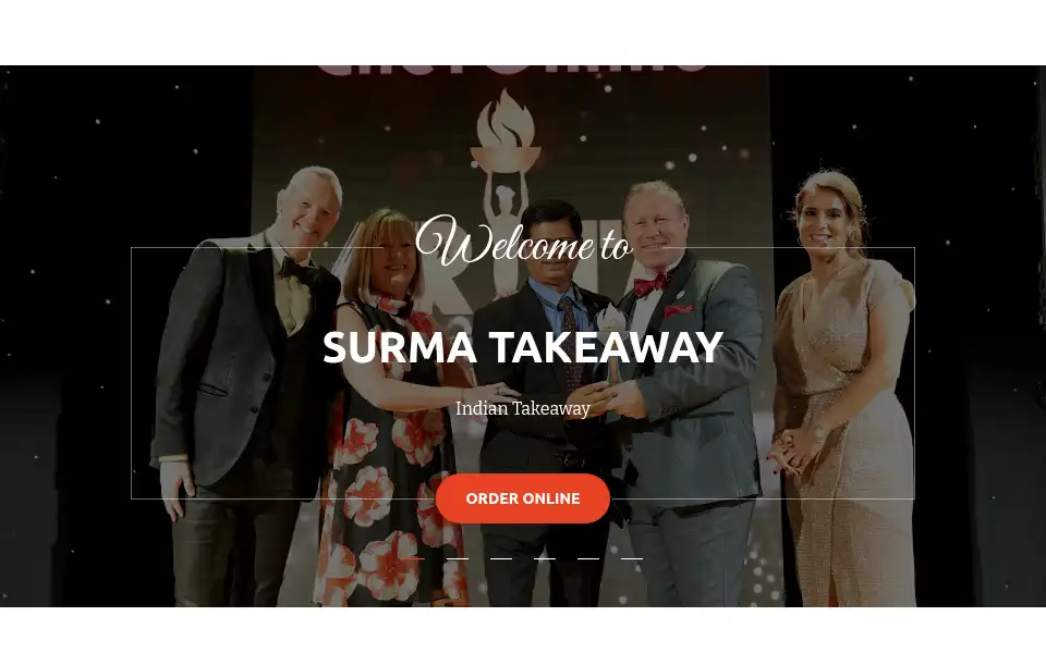 Screenshot of surmatakeaway.co.uk