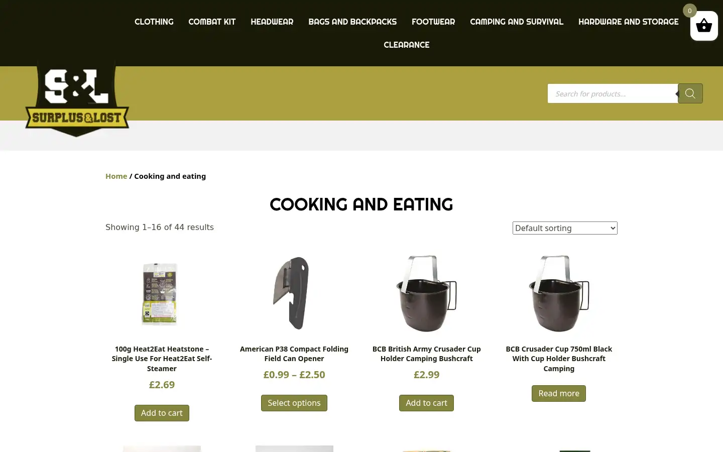 Screenshot of surplusandlost.co.uk
