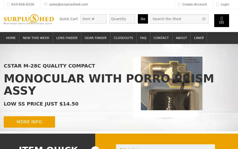 Screenshot of surplushed.com