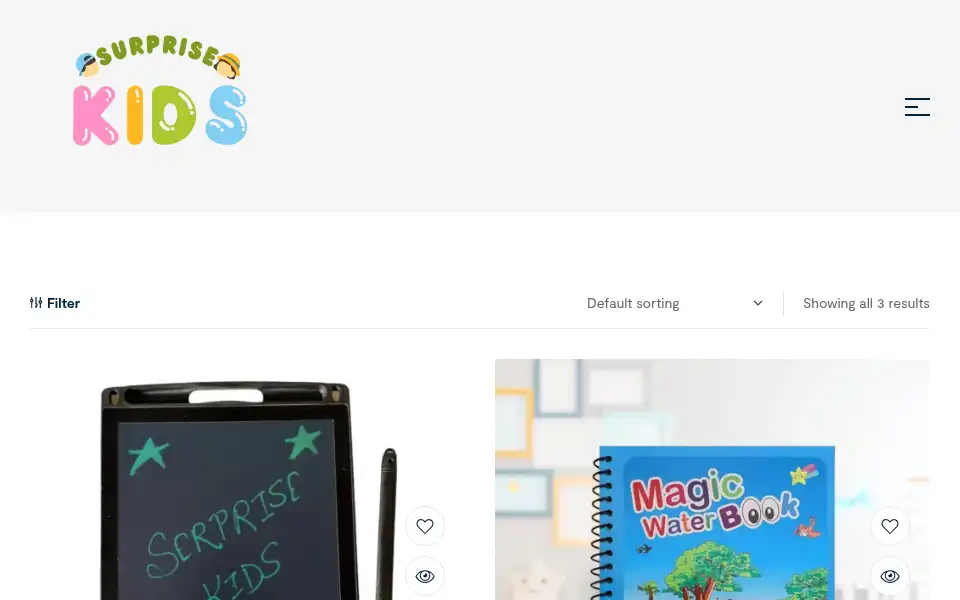 Screenshot of surprisekids.in