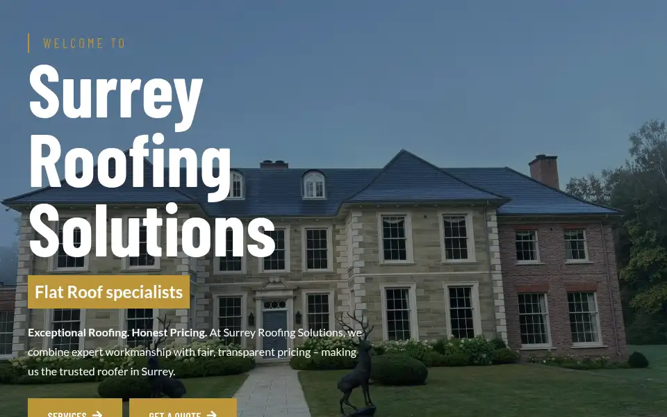 Screenshot of surrey-roofer.co.uk