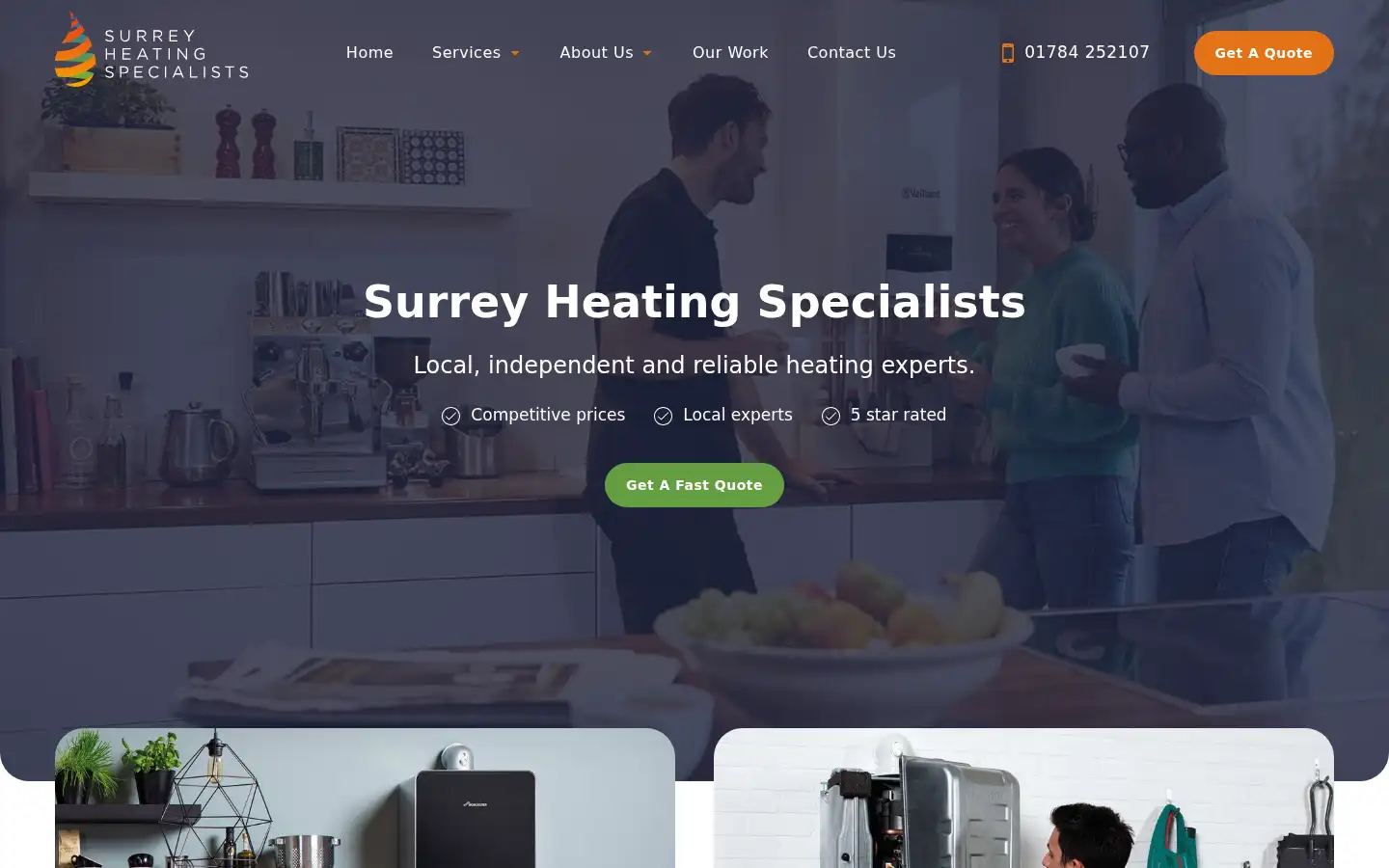 Screenshot of surreyheating-specialists.com