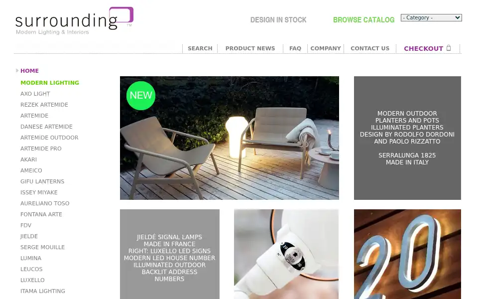 Screenshot of surrounding.com