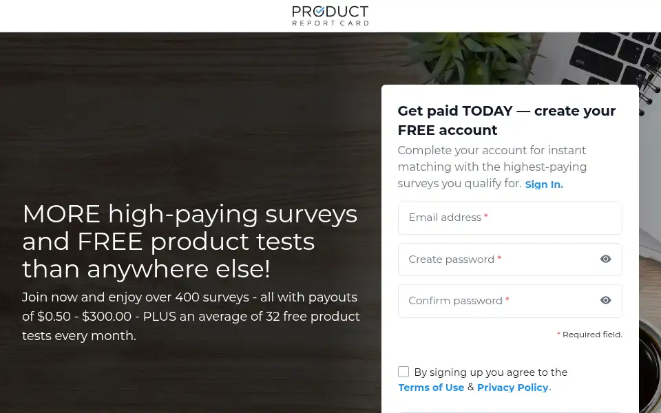 Screenshot of surveyclub.com