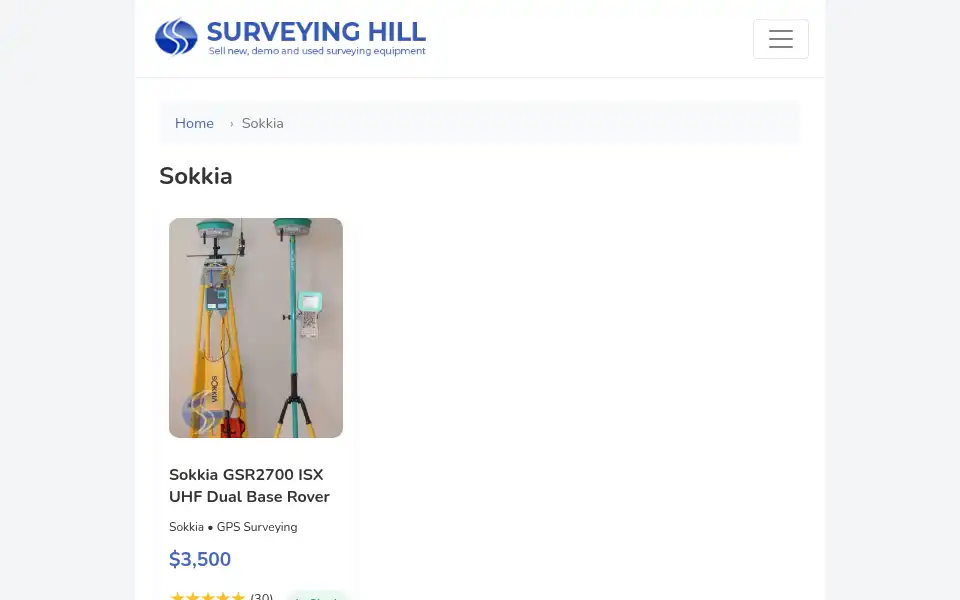 Screenshot of surveyinghill.com