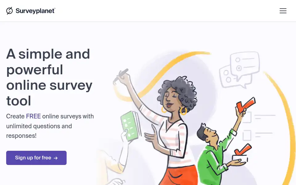 Screenshot of surveyplanet.com