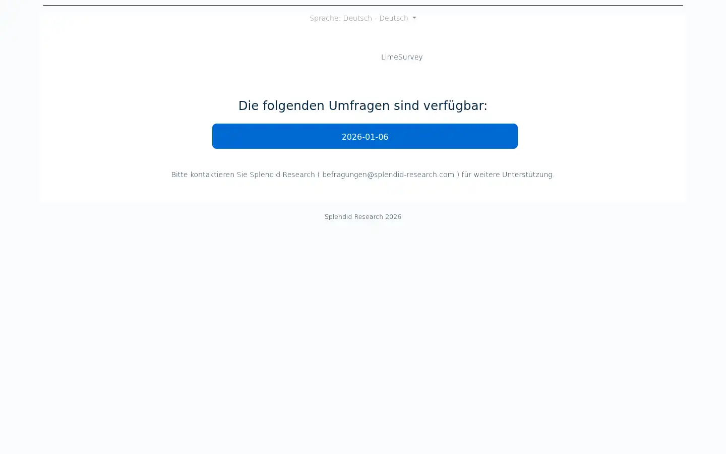 Screenshot of surveys.splendid-research.com