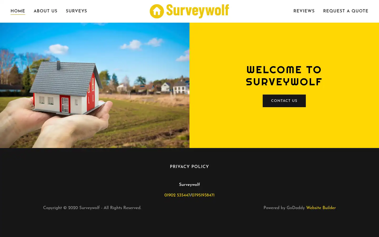 Screenshot of surveywolf.co.uk