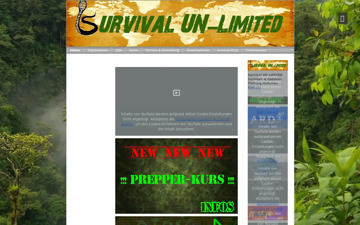Screenshot of survival-coaching.com