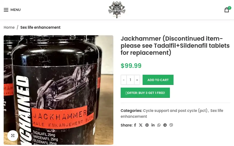 Screenshot of survival-supplements.com