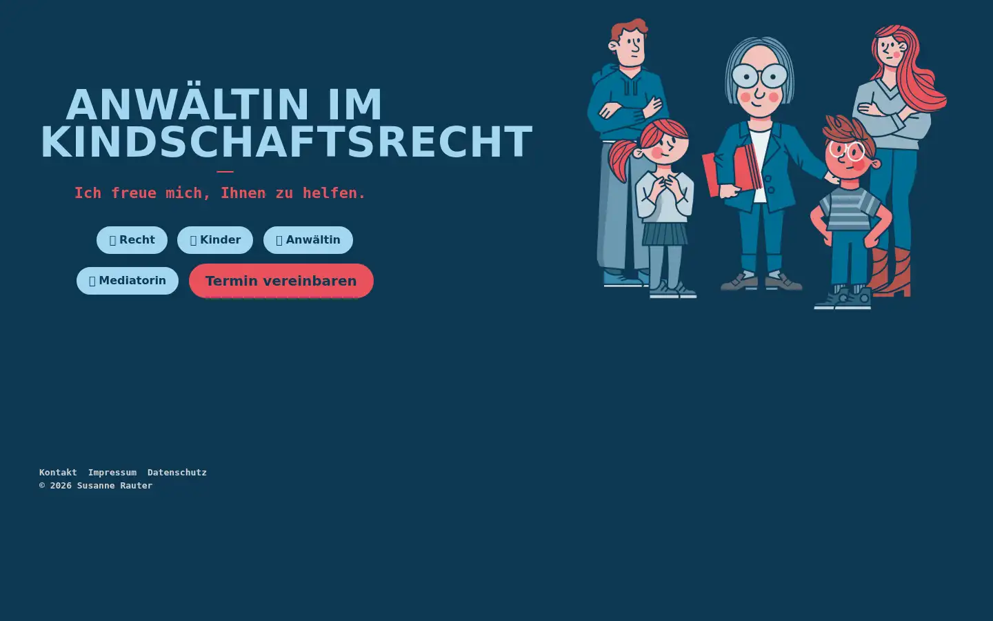 Screenshot of susannerauter.de