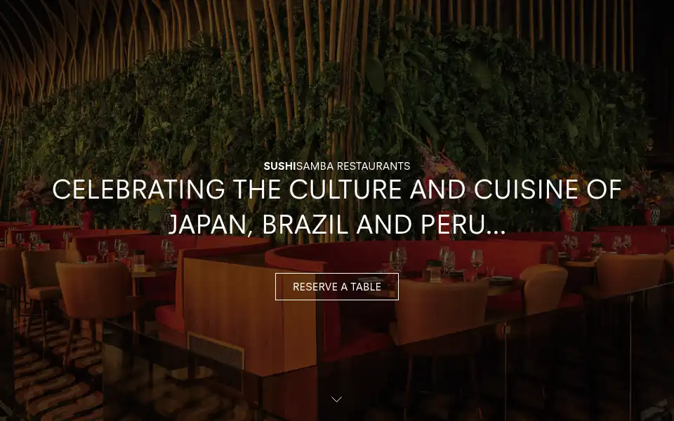 Screenshot of sushisamba.com