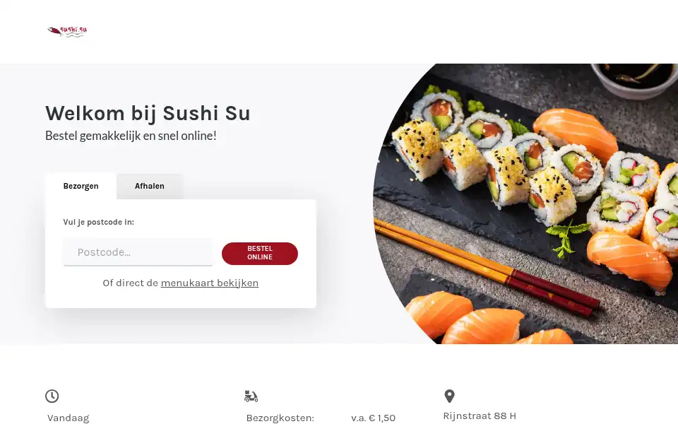 Screenshot of sushisu.nl