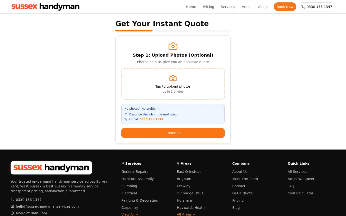 Screenshot of sussexhandymanservices.com