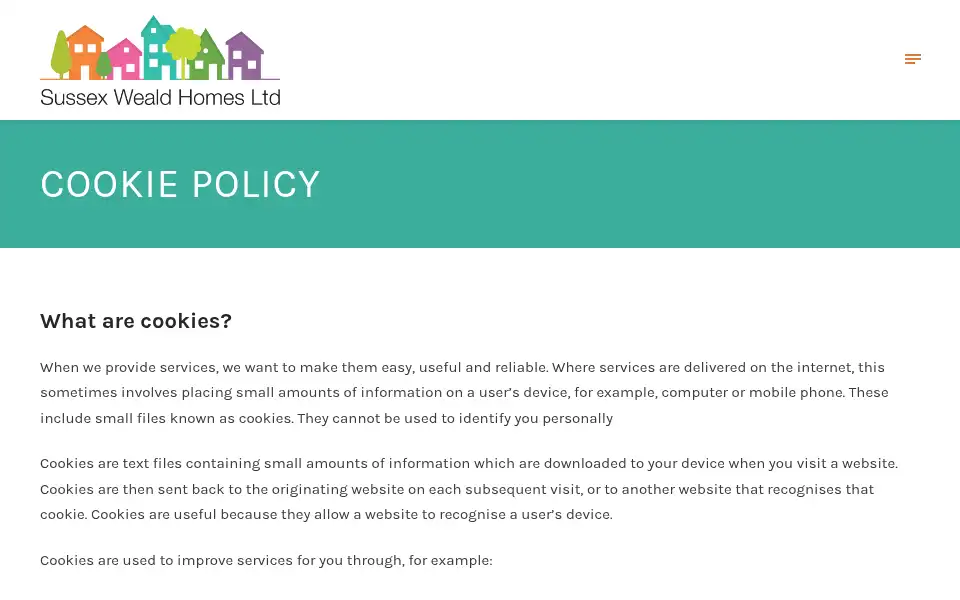 Screenshot of sussexwealdhomes.com