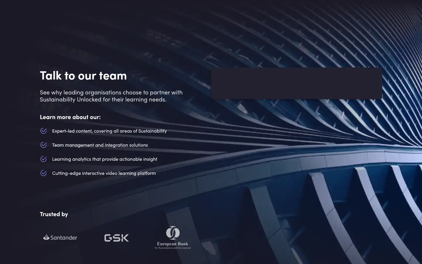 Screenshot of sustainabilityunlocked.com