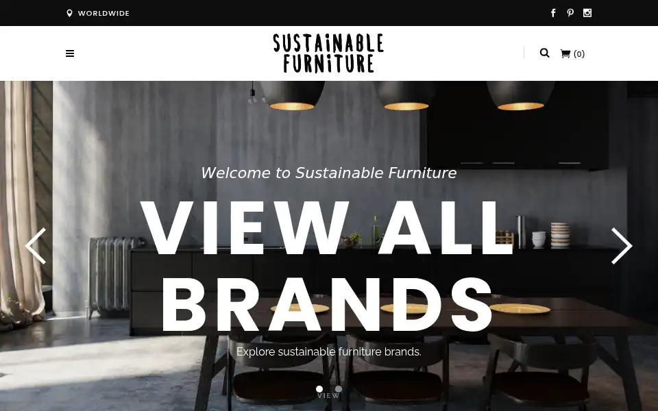 Screenshot of sustainable-furniture.com