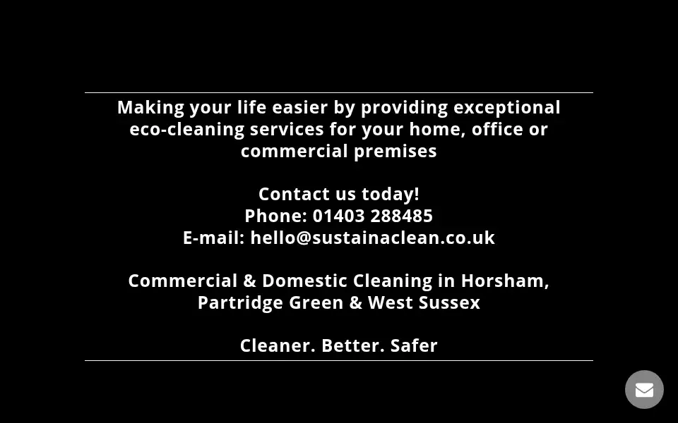 Screenshot of sustainaclean.co.uk