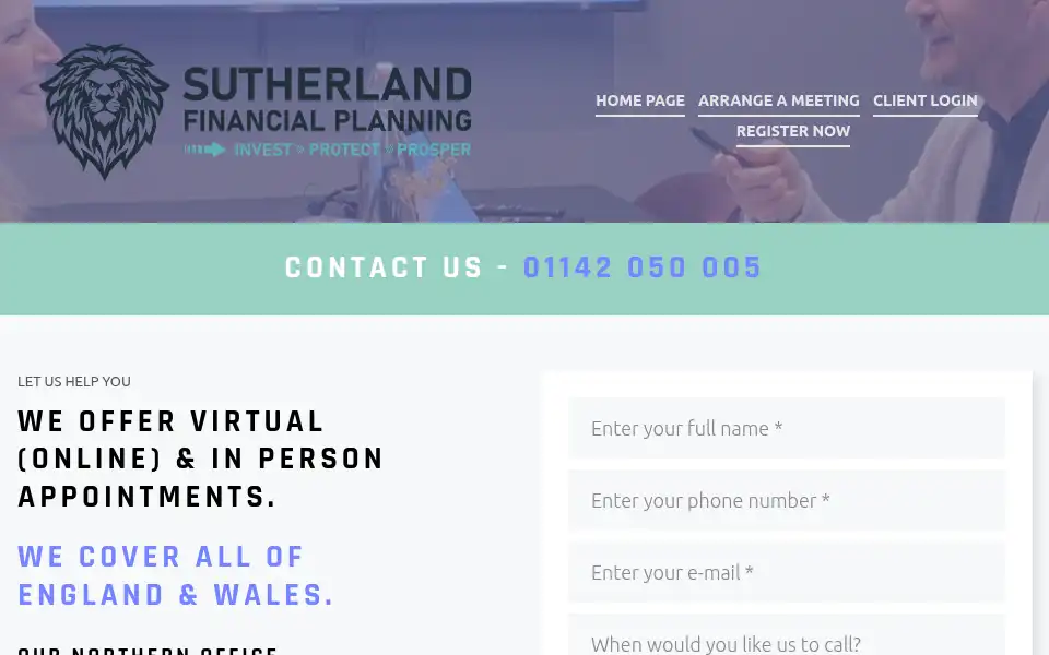 Screenshot of sutherlandfp.co.uk