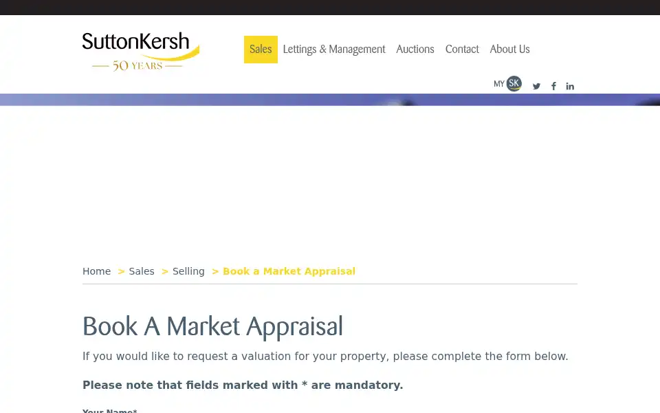 Screenshot of suttonkersh.co.uk