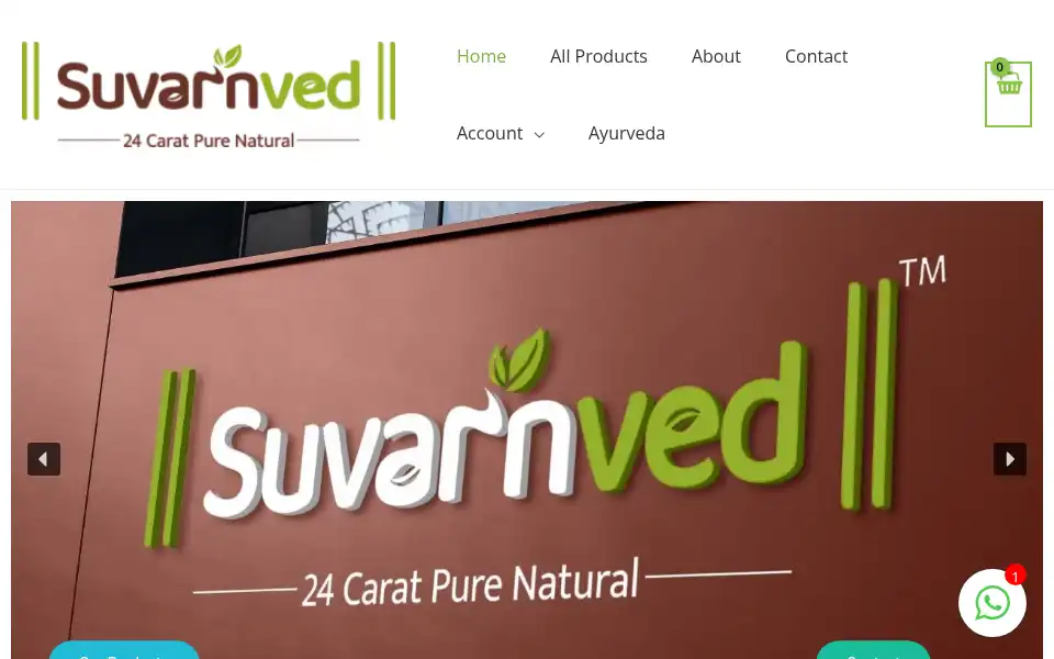 Screenshot of suvarnved.com