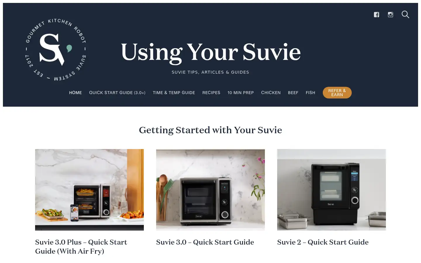 Screenshot of suvie.com