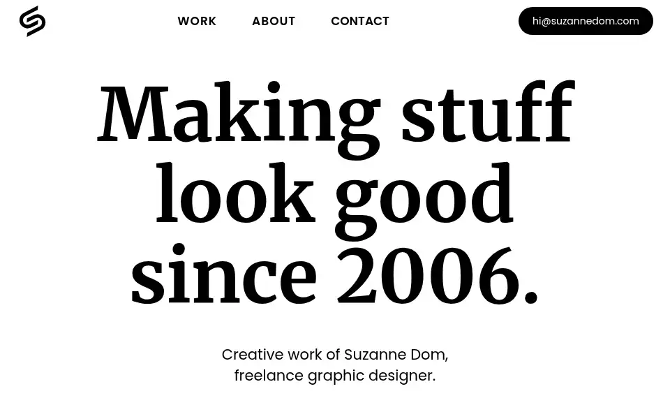 Screenshot of suzannedom.com