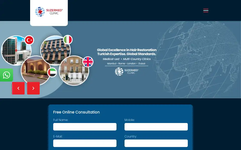 Screenshot of suzermedclinic.com